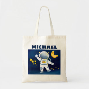 Niedlicher Boy Astronaut im Weltraumtaschen Tragetasche