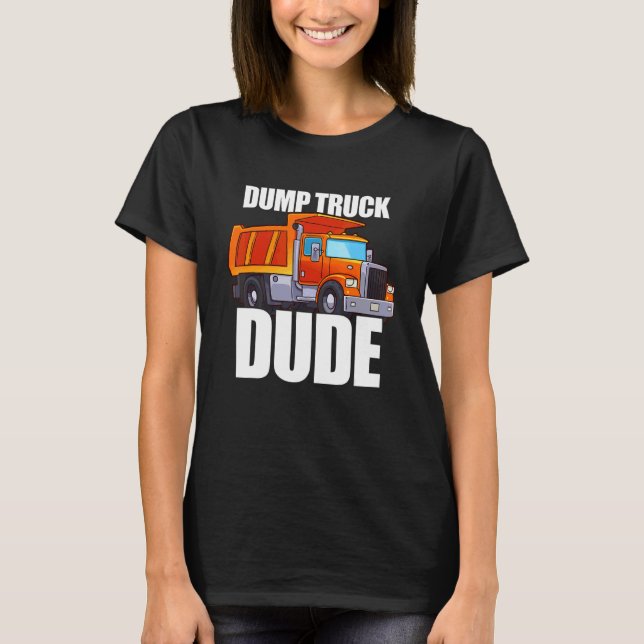 Niedlicher Boy's Dump Truck Typ T-Shirt (Vorderseite)