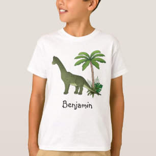 Niedlicher Brachiosaurus Dinosaurier und Personali T-Shirt