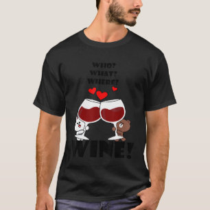 Niedlicher Braunbär cong sonniges Kaninchen, wer w T-Shirt