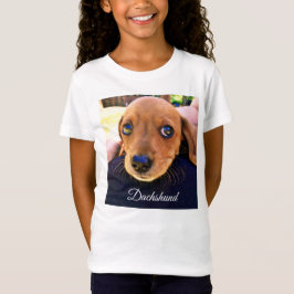 Niedlicher brauner Dackel Welpenhund T-Shirt