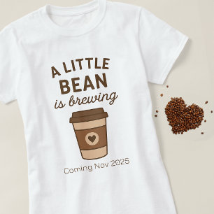 Niedlicher brauner Kaffee "Eine kleine Biene braut T-Shirt