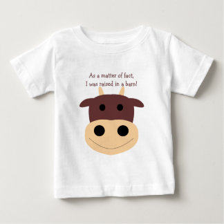 Niedlicher brauner Kuh-Säuglings-T - Shirt