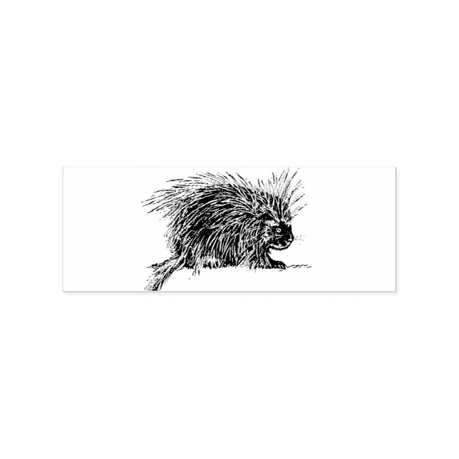 Niedlicher britischer Igel Thunder_Cove Gummistempel (Prägung)
