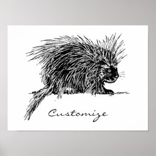 Niedlicher britischer Igel Thunder_Cove Poster