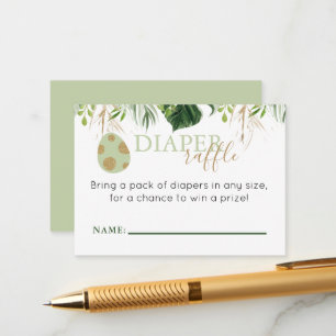 Niedlicher Brontosaurus Dinosaurier Diaper Einlage Begleitkarte