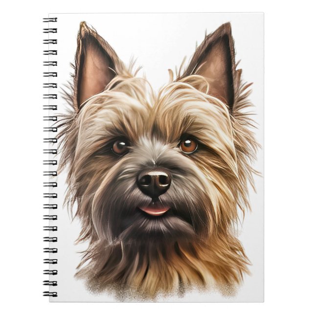 NIEDLICHER BROWN CAIRN TERRIER DOG NOTIZBLOCK (Vorderseite)