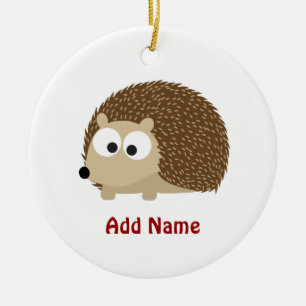 Niedlicher Brown-Igel Keramikornament
