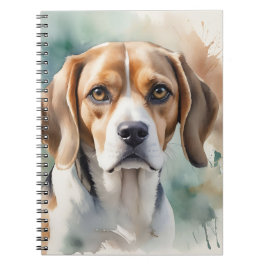 NIEDLICHER BROWN & WHITE BEAGLE DOG NOTIZBLOCK