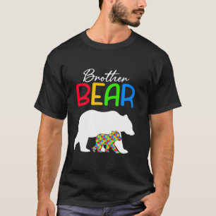 Niedlicher Bruder Bärenautismus Bewusstsein Autist T-Shirt