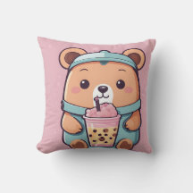 Niedlicher Bubble Tea Bear Illustration - Kawaii S