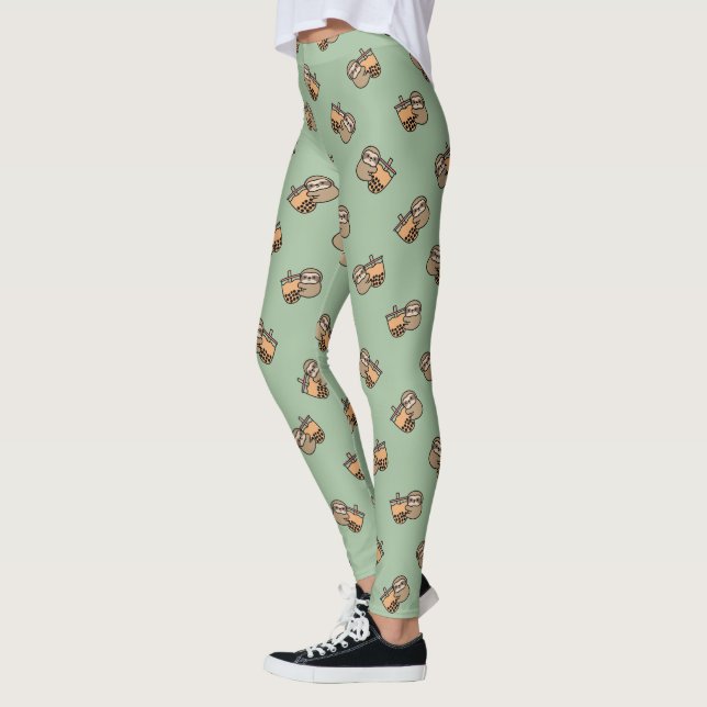 Niedlicher Bubble Tee & Sloth Leggings (Links)