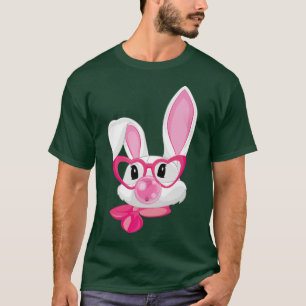 Niedlicher Bubblegum-Bunny mit rosa Brille Funny G T-Shirt