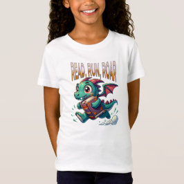 Niedlicher Buchdrache T-Shirt
