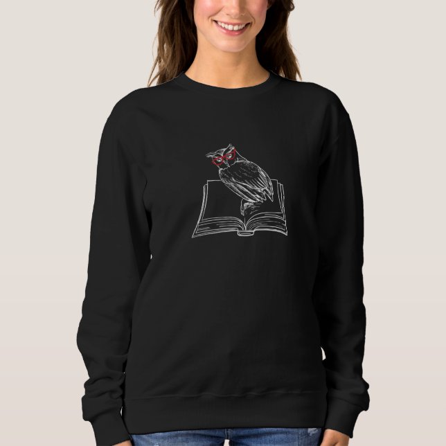Niedlicher Buchlesewald Sweatshirt (Vorderseite)
