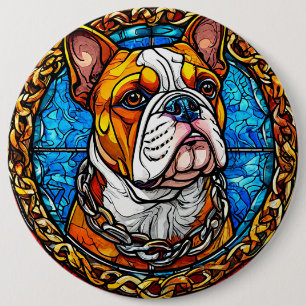 Niedlicher Bulldog Button