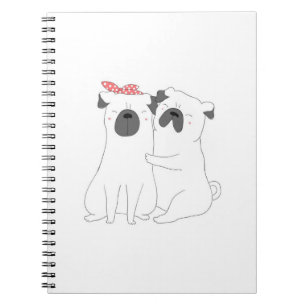 Niedlicher Bulldog   Matching Dog Lover Gift Notizblock
