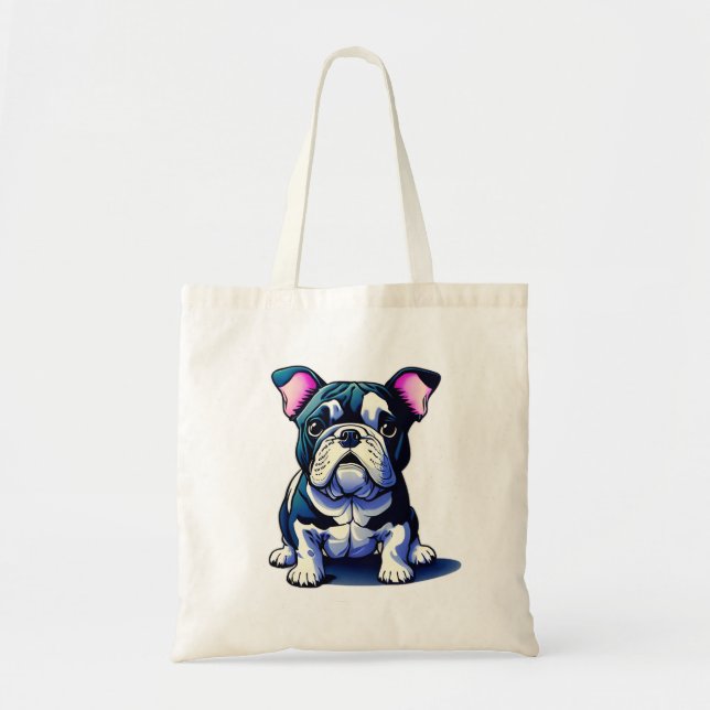 Niedlicher Bulldog Tragetasche (Vorne)