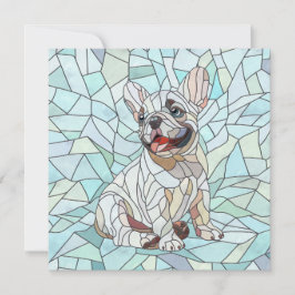 Niedlicher Bulldog Welpe - pastellfarbenes Mosaik