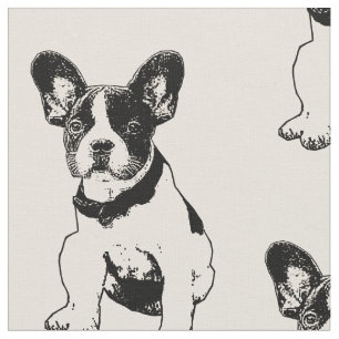 Niedlicher Bulldog-Welpe Stoff