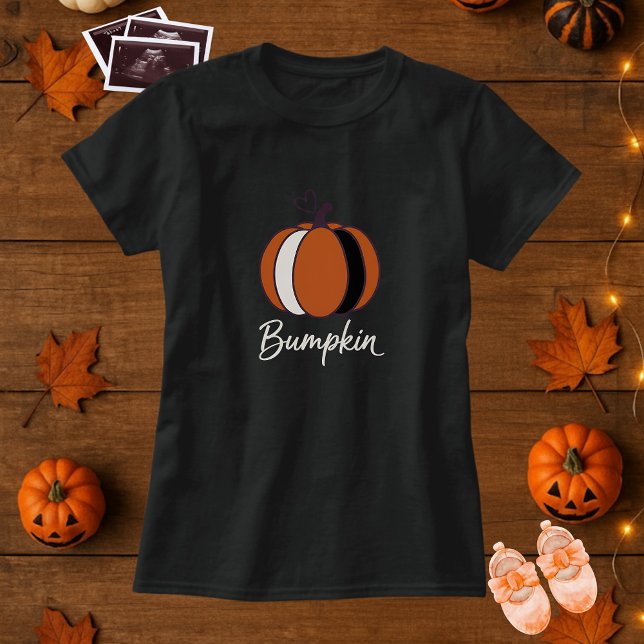 Niedlicher Bumpkin Pumpkin auf dem Weg zur Mutters T-Shirt (Von Creator hochgeladen)