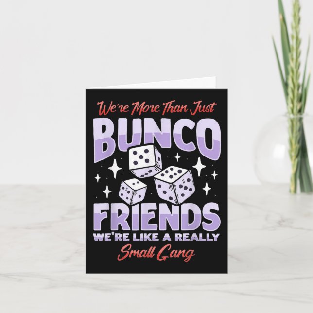 Niedlicher Bunco Night Squad Apparel Game Bunco Karte (Vorderseite)