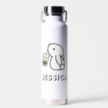 Niedlicher Bunny Drink Boba Ihren Namen hinzufügen