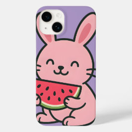 Niedlicher Bunny Eating Carrot Phone Case | Kawaii