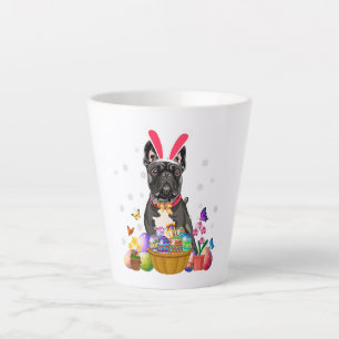Niedlicher Bunny French Bulldog Eiertag Aktionskor Milchtasse