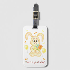 Niedlicher Bunny für eine positive Stimmung Gepäckanhänger