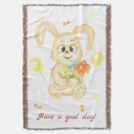 Niedlicher Bunny für eine positive Stimmung Poster Decke