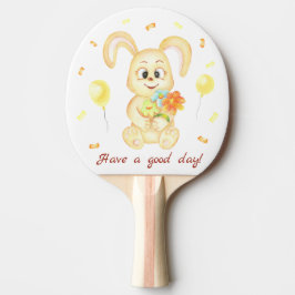Niedlicher Bunny für eine positive Stimmung Tischtennis Schläger