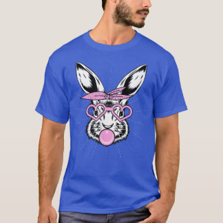 Niedlicher Bunny mit Bandana Herzbrille Bubblegum  T-Shirt