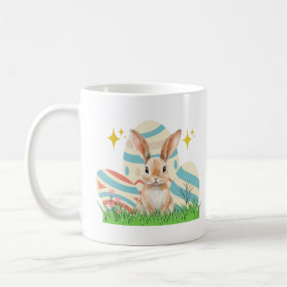 Niedlicher Bunny mit benutzerdefiniertem Text Kaffeetasse