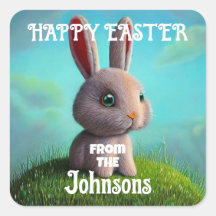 Niedlicher Bunny Square Sticker