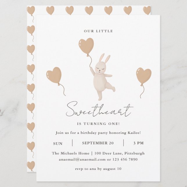 Niedlicher Bunny Unser kleiner Süße dreht sich um  (Vorne/Hinten)