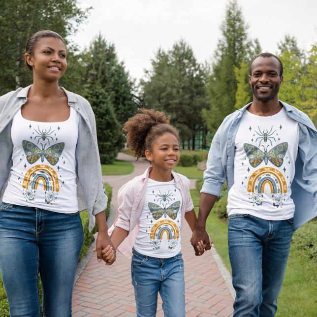 Niedlicher, bunter bohischer Stil Hallow Design Tri-Blend Shirt (Von Creator hochgeladen)