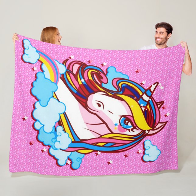 Niedlicher bunter fleecedecke (Beispiel)