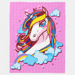 Niedlicher bunter fleecedecke