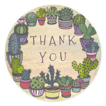 Niedlicher bunter Kaktus danken Ihnen