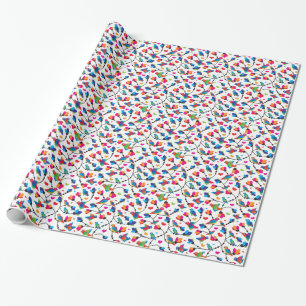 niedlicher bunter Papageienvogel Geschenkpapier