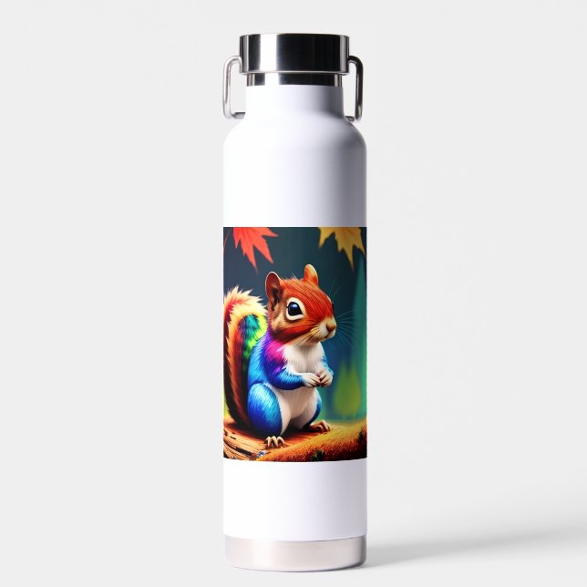 Niedlicher Bunter Sitzender Eichhörnchen-75463 Trinkflasche (Vorne)