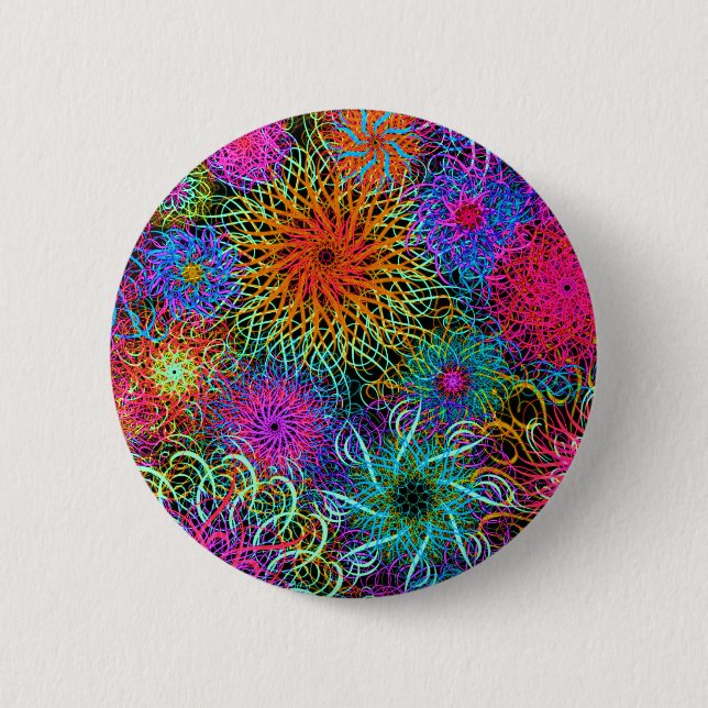 Niedlicher, bunter Tasse Schlüsselanhänger Button (Vorderseite)