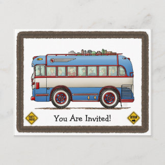 Niedlicher Busverkehr Einladung