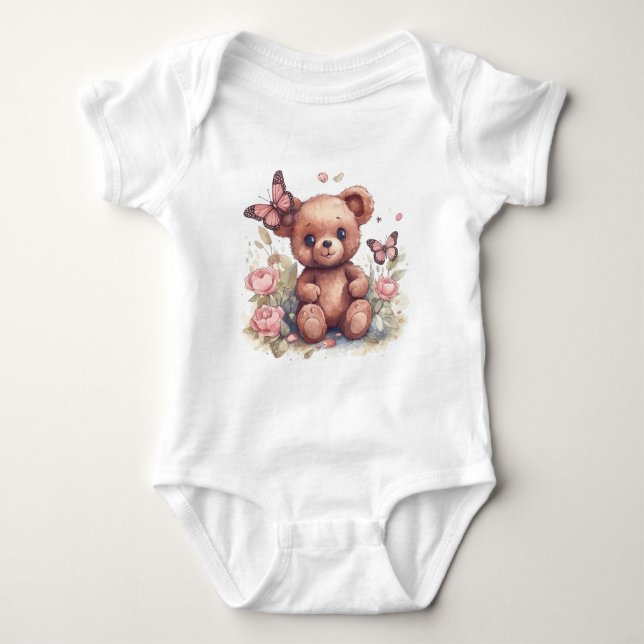 Niedlicher Butterfly Baby Strampler (Vorderseite)