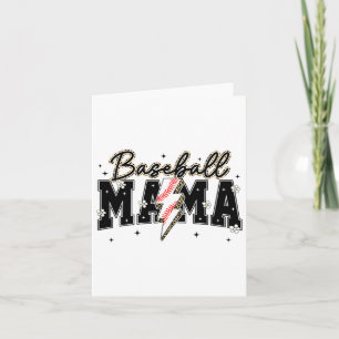 Niedlicher Bysebyll Mama Lightning Game Day Season Karte