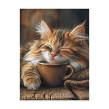 Niedlicher Calico Cat Kaffeetag