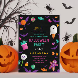 Niedlicher Candy Frame l Halloween Funny Kids Part Einladung