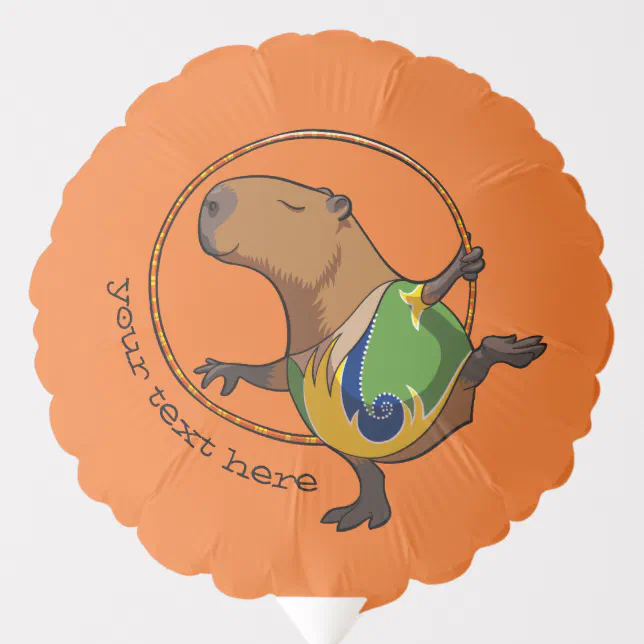 Niedlicher Capybara-rhythmische Ballon