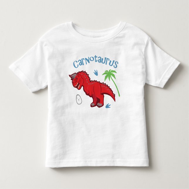 Niedlicher Carnotaurus Kleinkind T-shirt (Vorderseite)